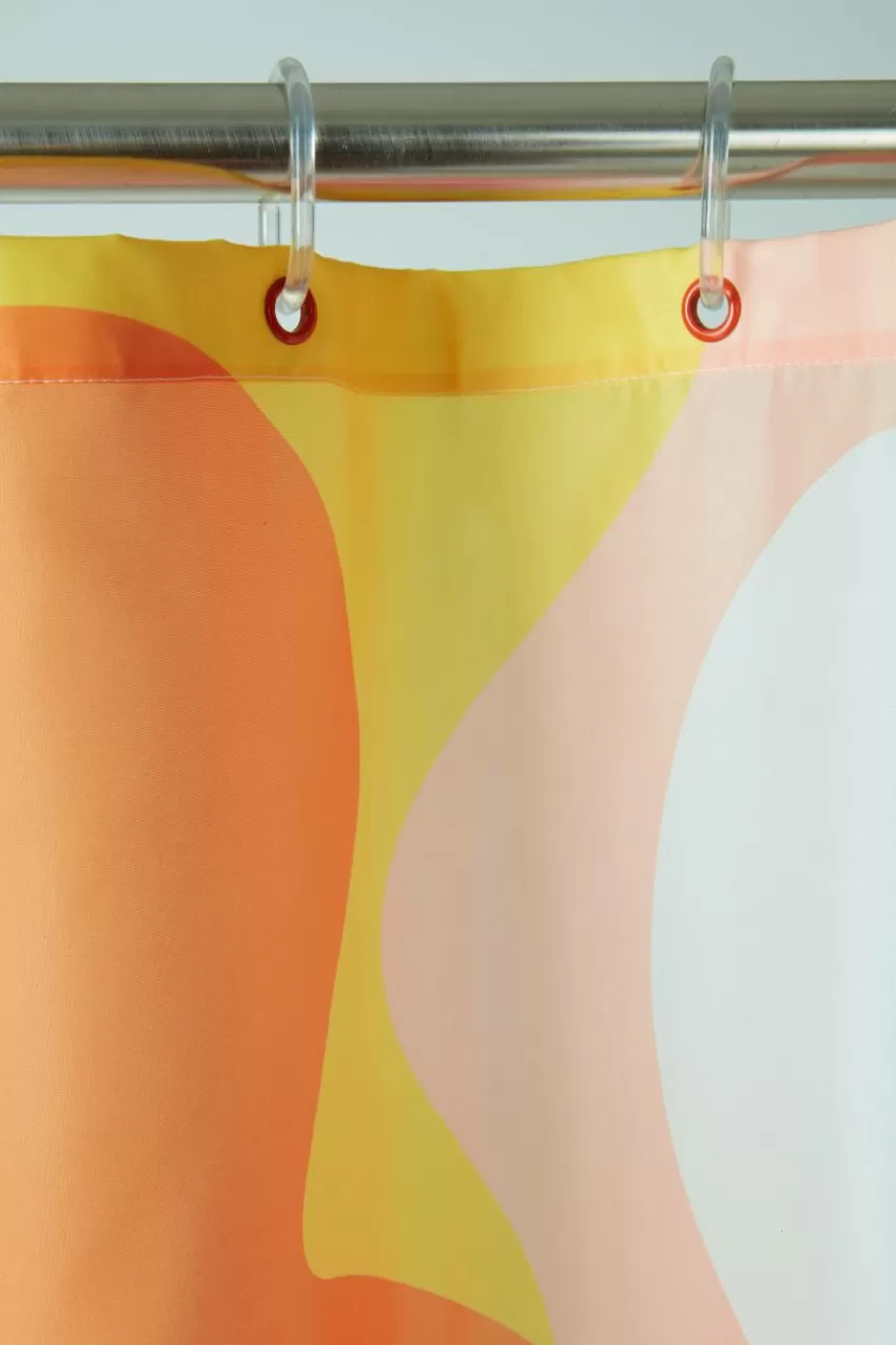 Duschdraperier*Jotex DELORES Duschdraperi Rosa/multi