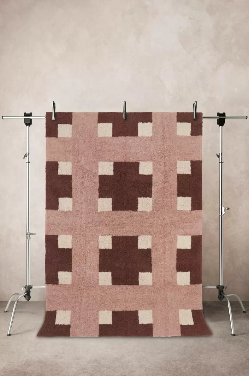 Bomulls- & Trasmattor*Jotex DELPHI Bomullsmatta Fudge/rosa/beige