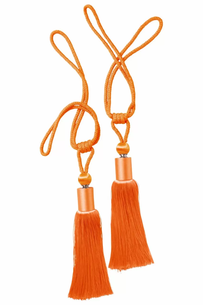 Gardinomtag*Jotex DIARA Tofsomtag 2-pack Orange