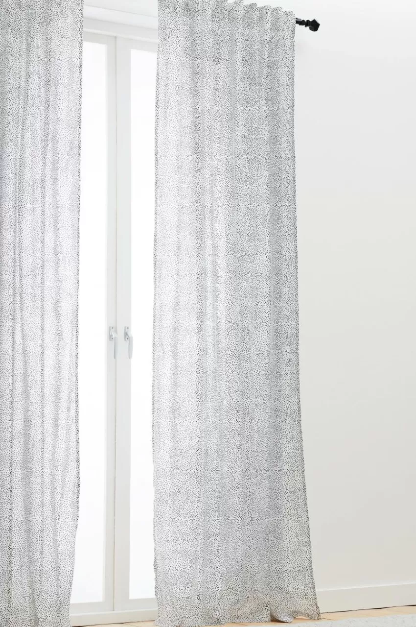 Barngardiner | Multifunktionsgardiner*Jotex DOTTIE Multifunktionsgardin 2-pack Vit/svart