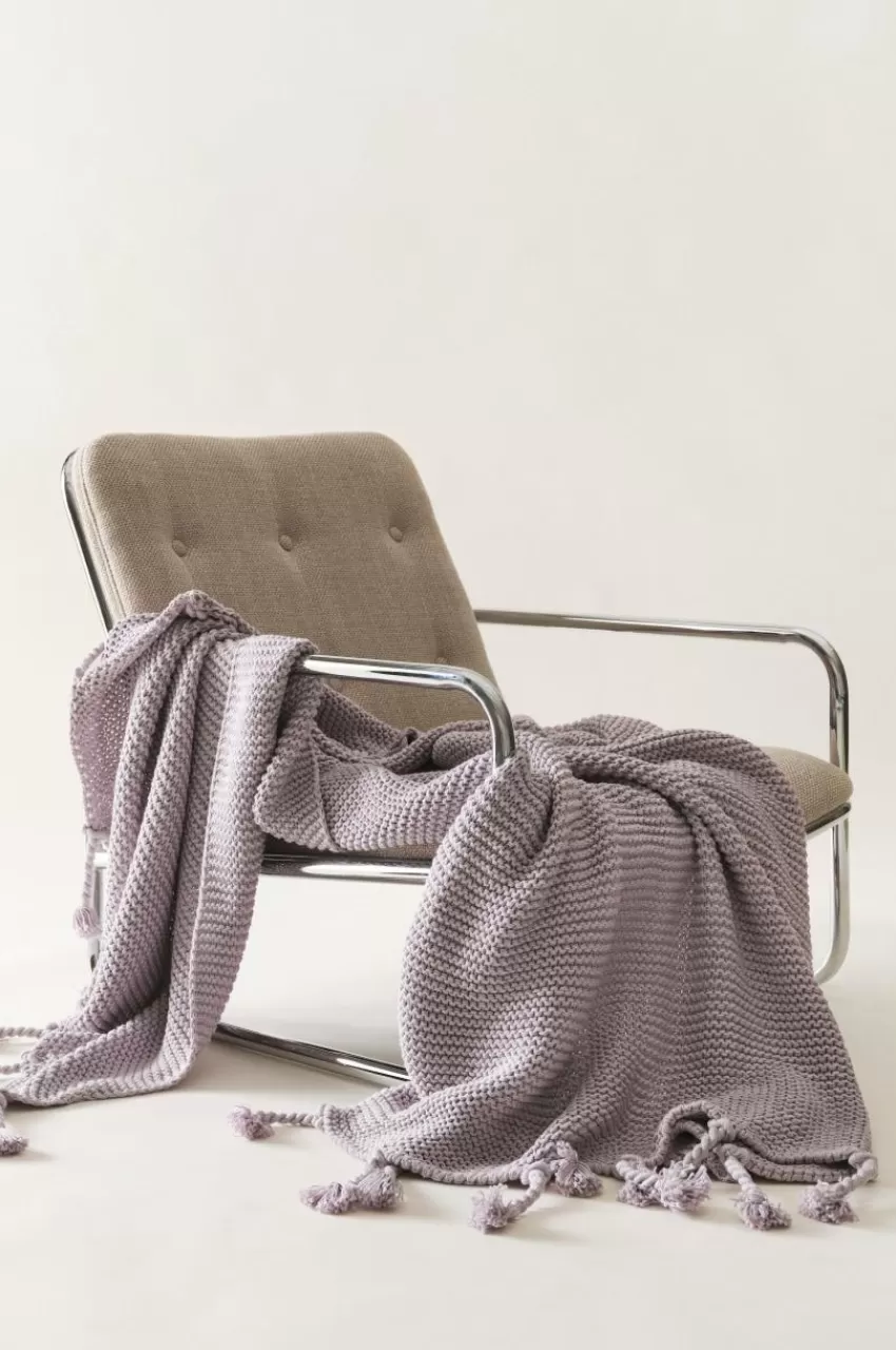 Plädar & Filtar*Jotex EBBA Pläd - Ekologisk Ljuslila