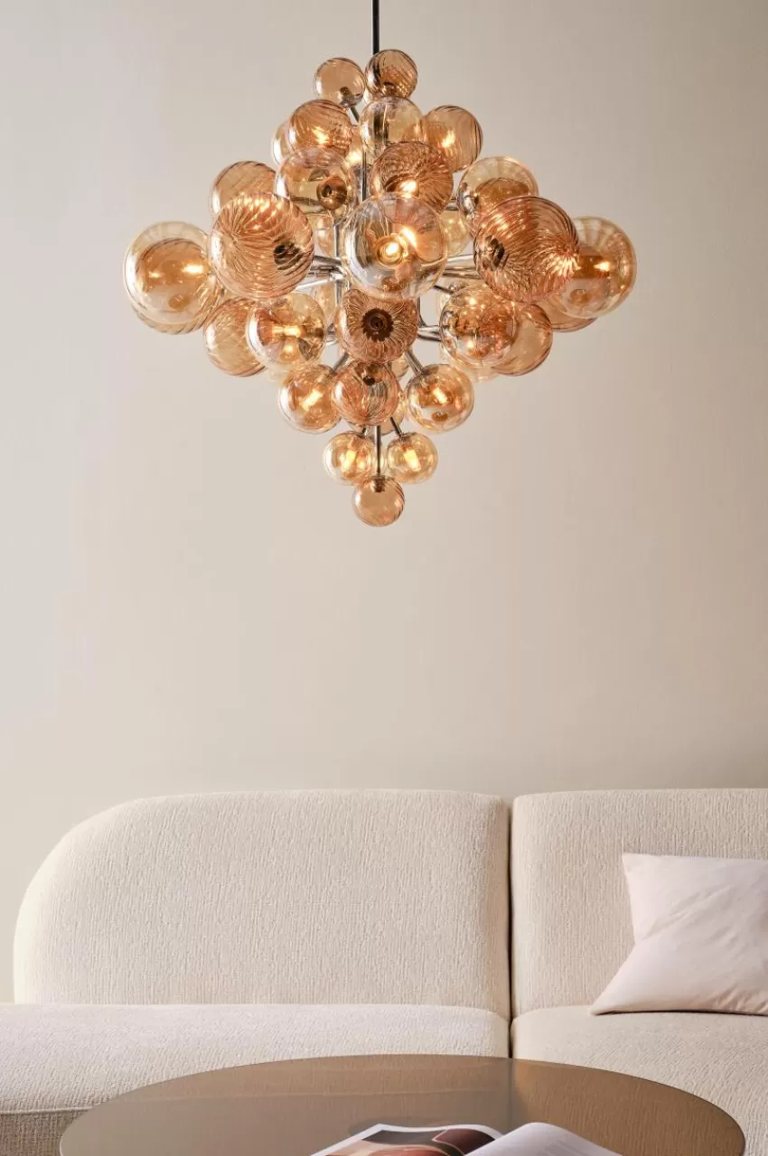 Taklampor | Kristallkronor & Takkronor*Jotex ELECTRA Taklampa Ø 75 Cm Bärnsten