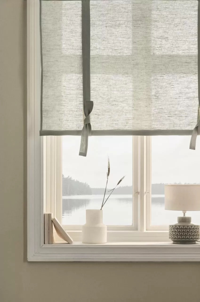 Hissgardiner | Linnegardiner*Jotex ELI Roll Up-gardin I Linne Grågrön