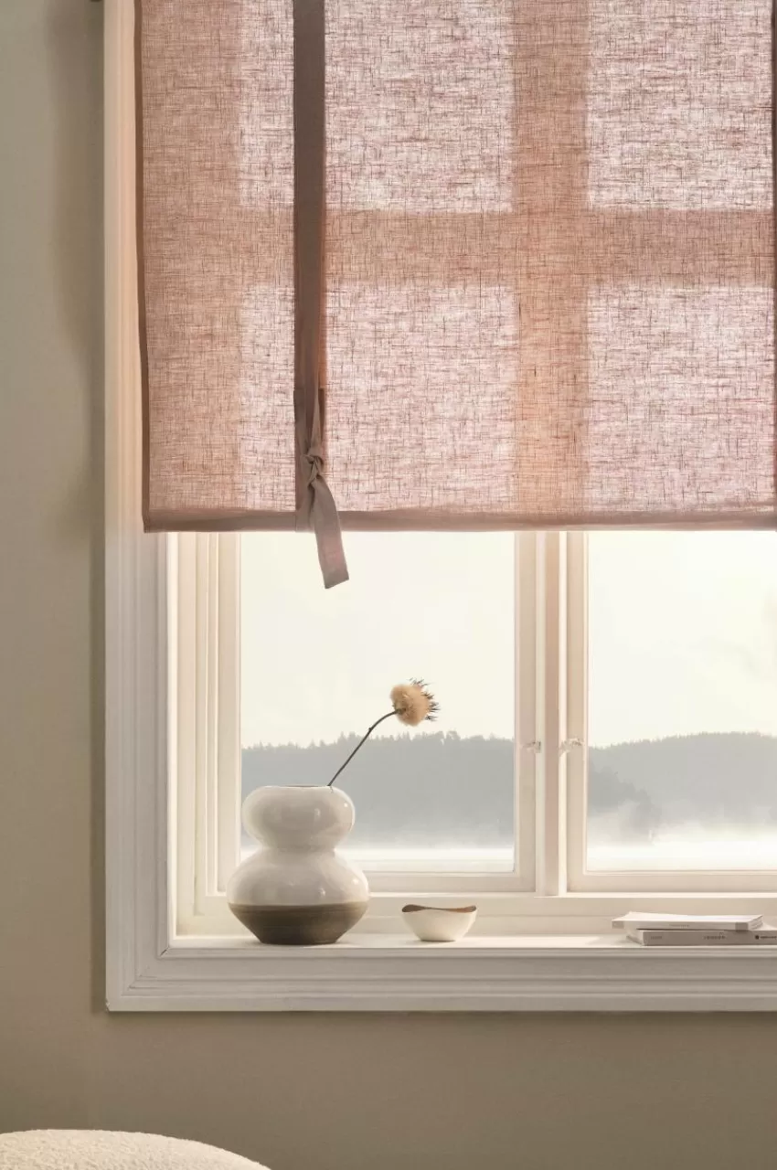 Hissgardiner | Linnegardiner*Jotex ELI Roll Up-gardin I Linne Nougat