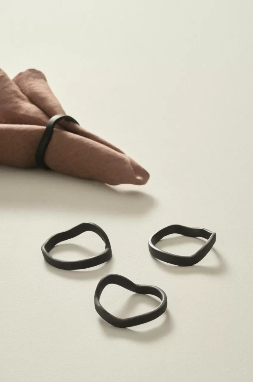 Kökstillbehör*Jotex ELLIS Servettring 4-pack Svart