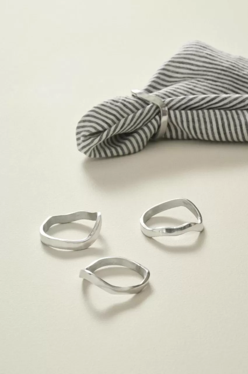 Kökstillbehör*Jotex ELLIS Servettring 4-pack Silver