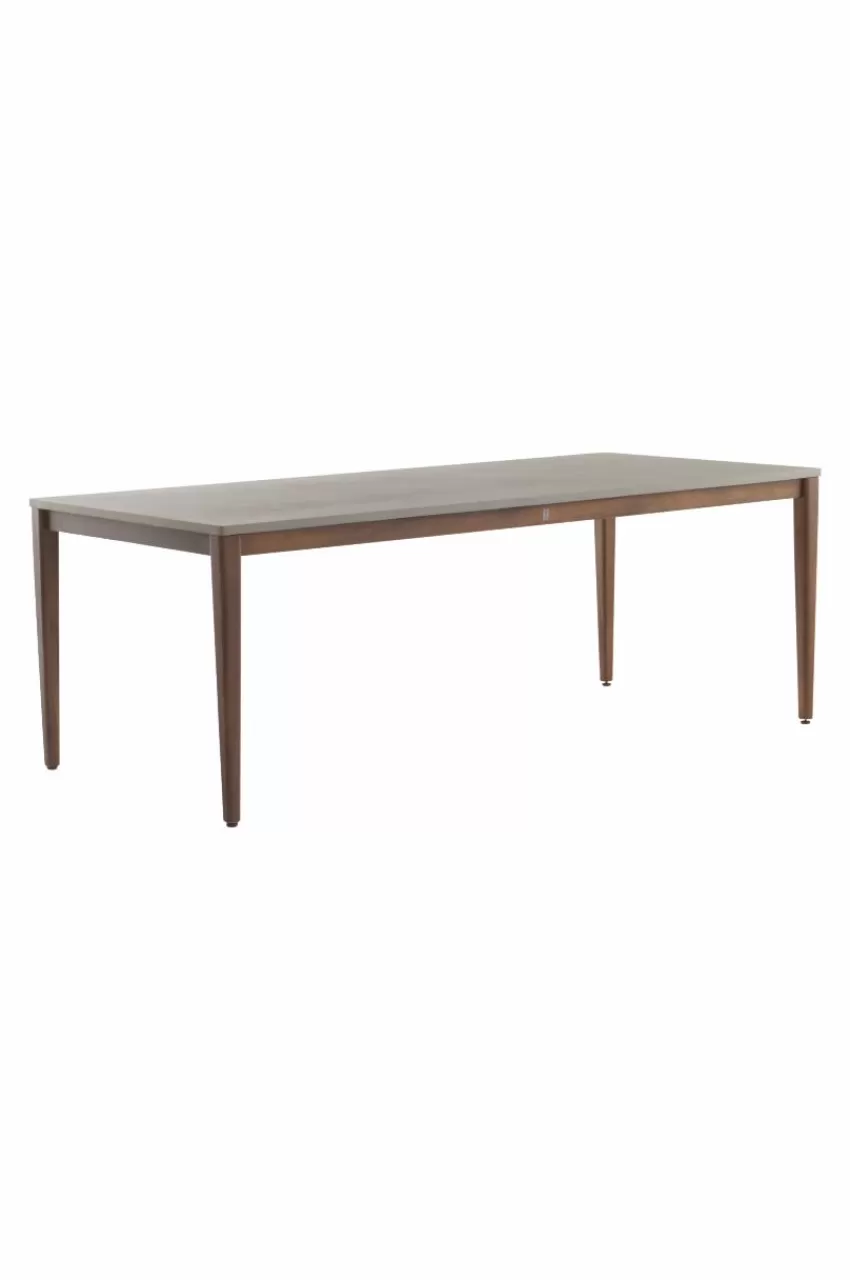 Utebord | Utemöbler*Jotex EWARTON 100x220 Cm Matbord Teak/Fiberstone