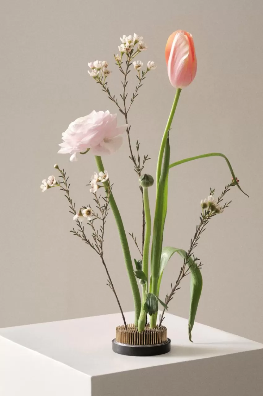 Vaser | Krukor*Jotex FIORE Blomsterfakir ø 8 Cm Svart/koppar