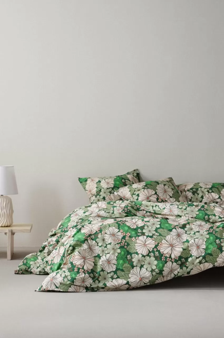 Påslakanset*Jotex FIORI Påslakanset Dubbelsäng Grön/multi