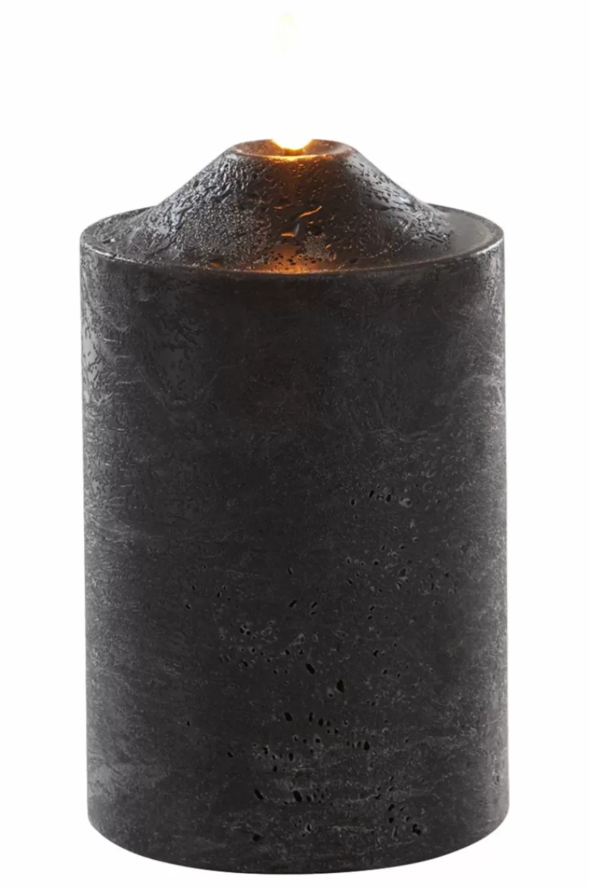 Ljus*Jotex FLAMMAN Blockljus LED Svart