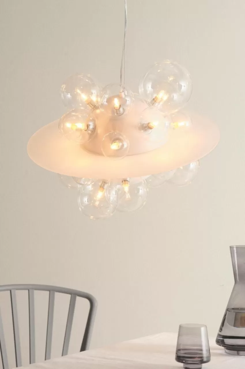 Taklampor | Kristallkronor & Takkronor*Jotex FLOAT Taklampa Vit/glas