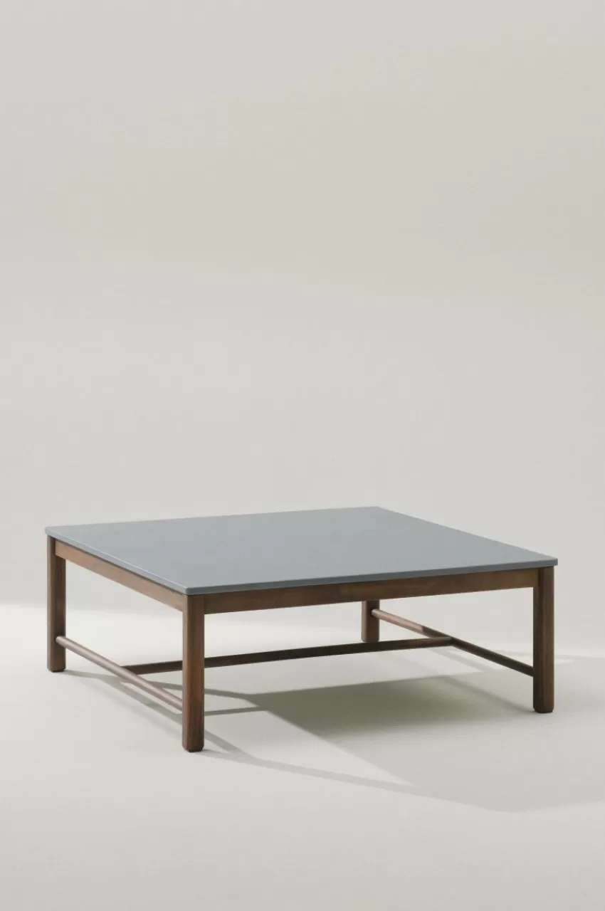 Utebord | Utemöbler*Jotex FONTHILL Soffbord 100x100 Cm Teak/Grå