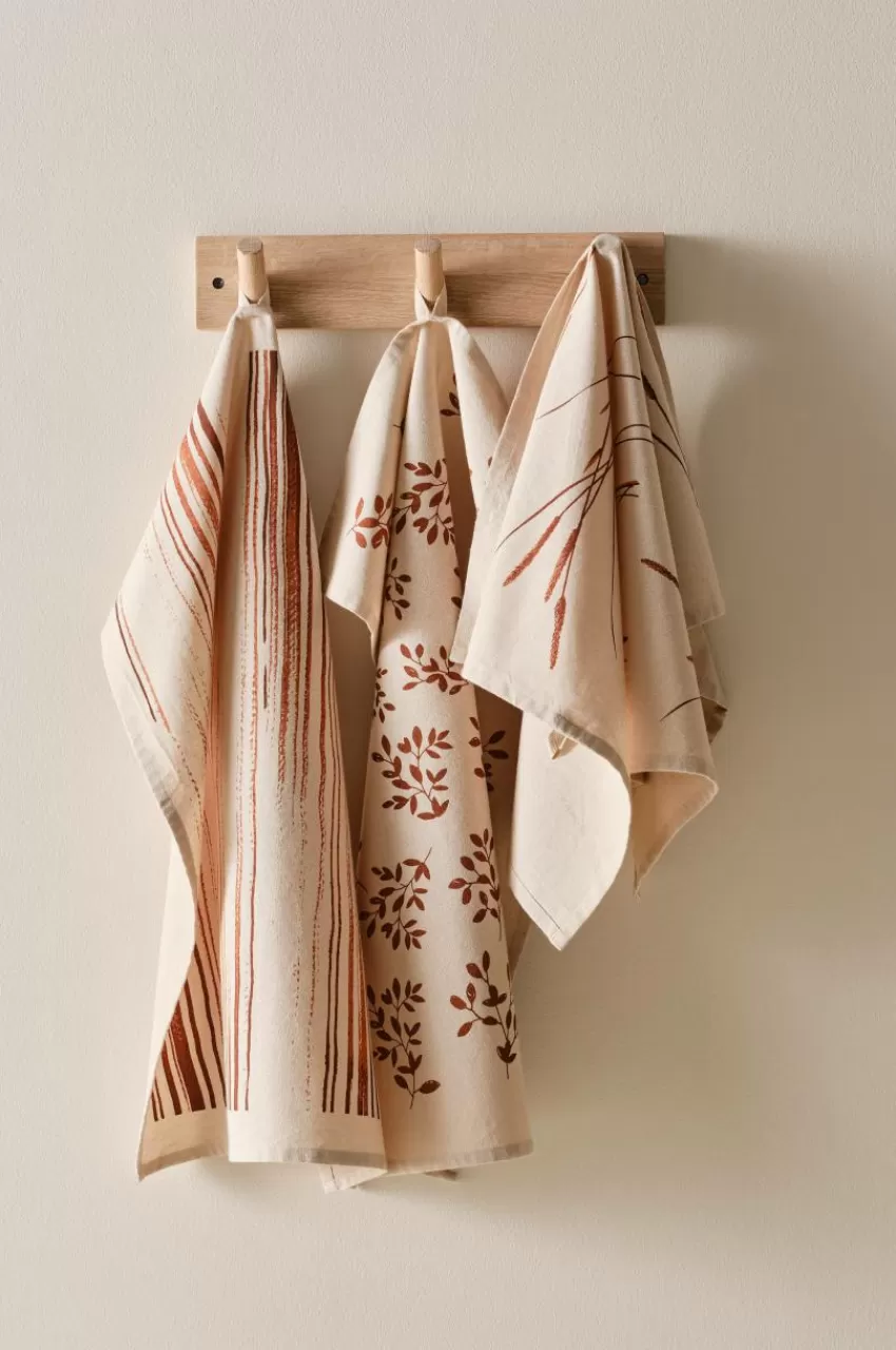 Kökshanddukar*Jotex FRANKLYN Kökshandduk 3-pack Beige/orange