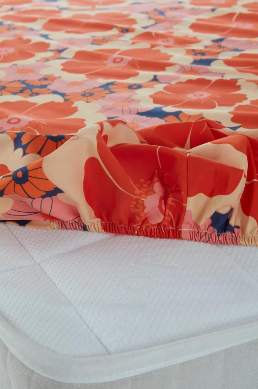 Barnsängkläder*Jotex FRIDA MINI Dra-på-lakan Ekologisk Orange