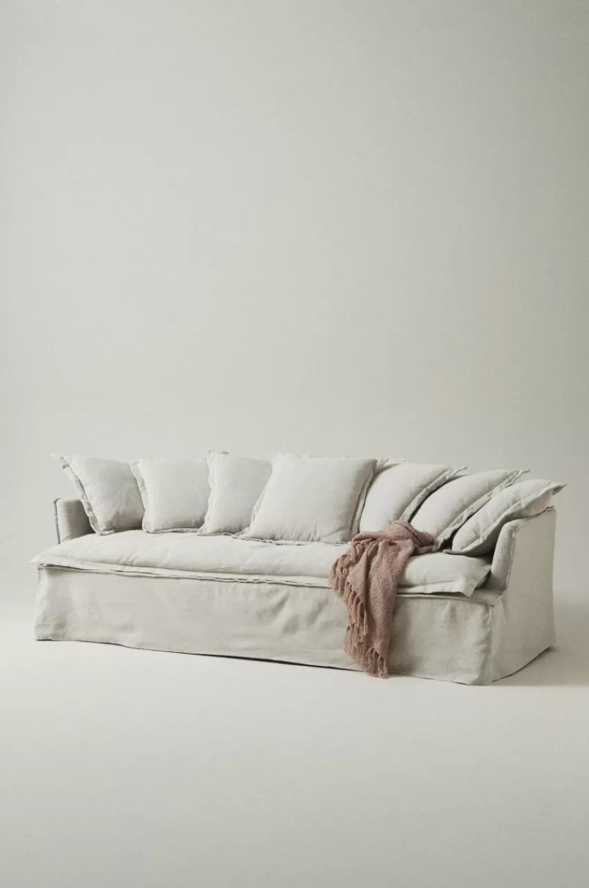 Soffor*Jotex GARDANNE Soffa 3-sits Linnebeige