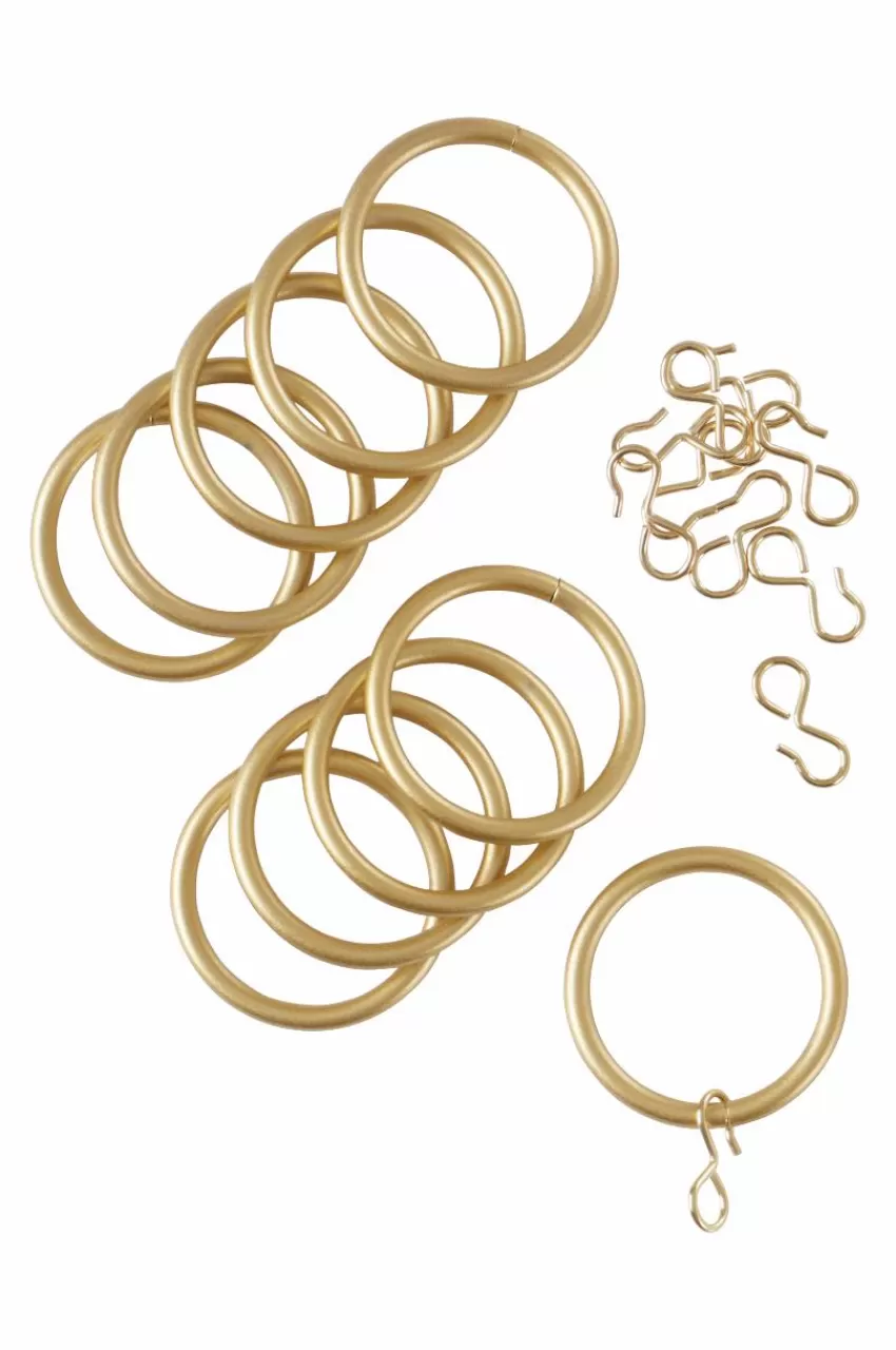 Gardintillbehör*Jotex Gardinringar 10-pack Guld