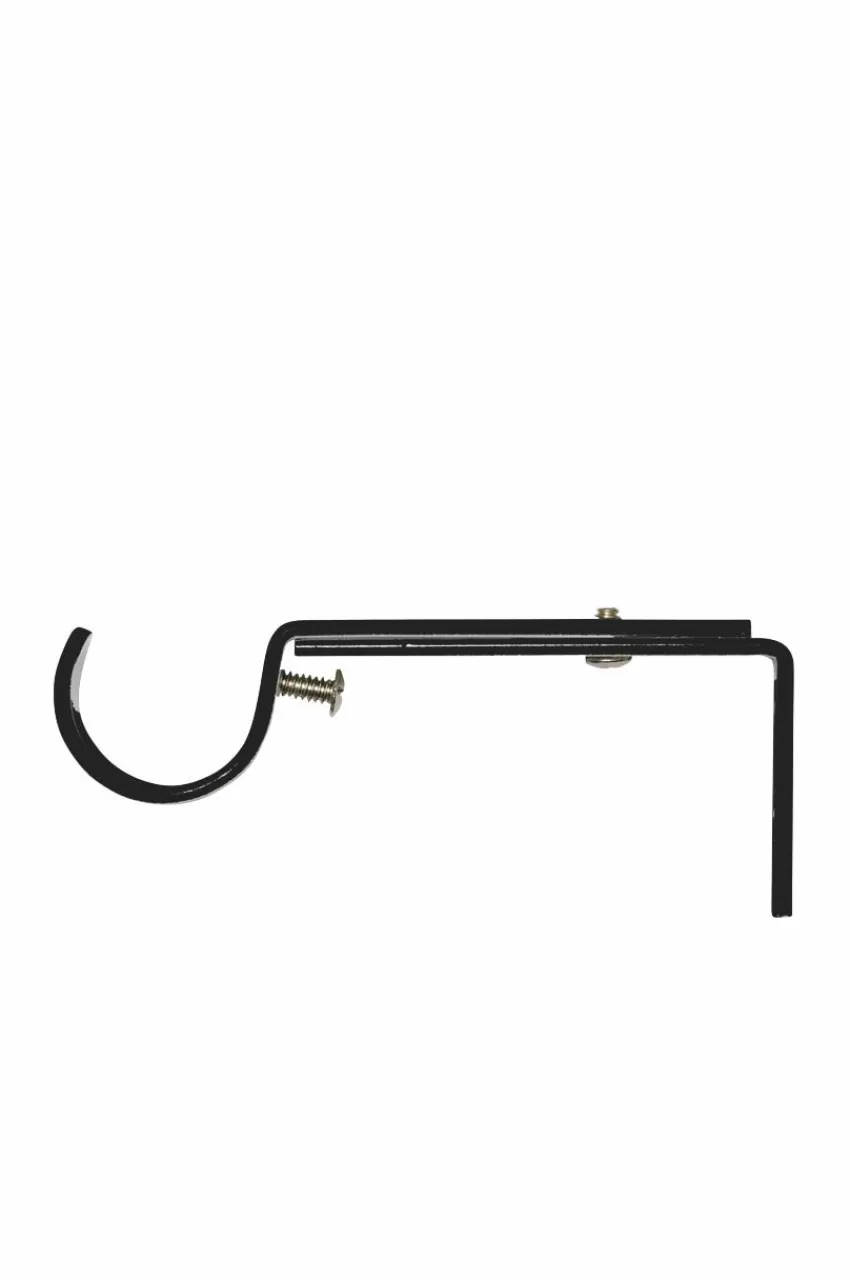 Gardintillbehör*Jotex Gardinstångshållare ø 28 Mm Svart 10-15 cm