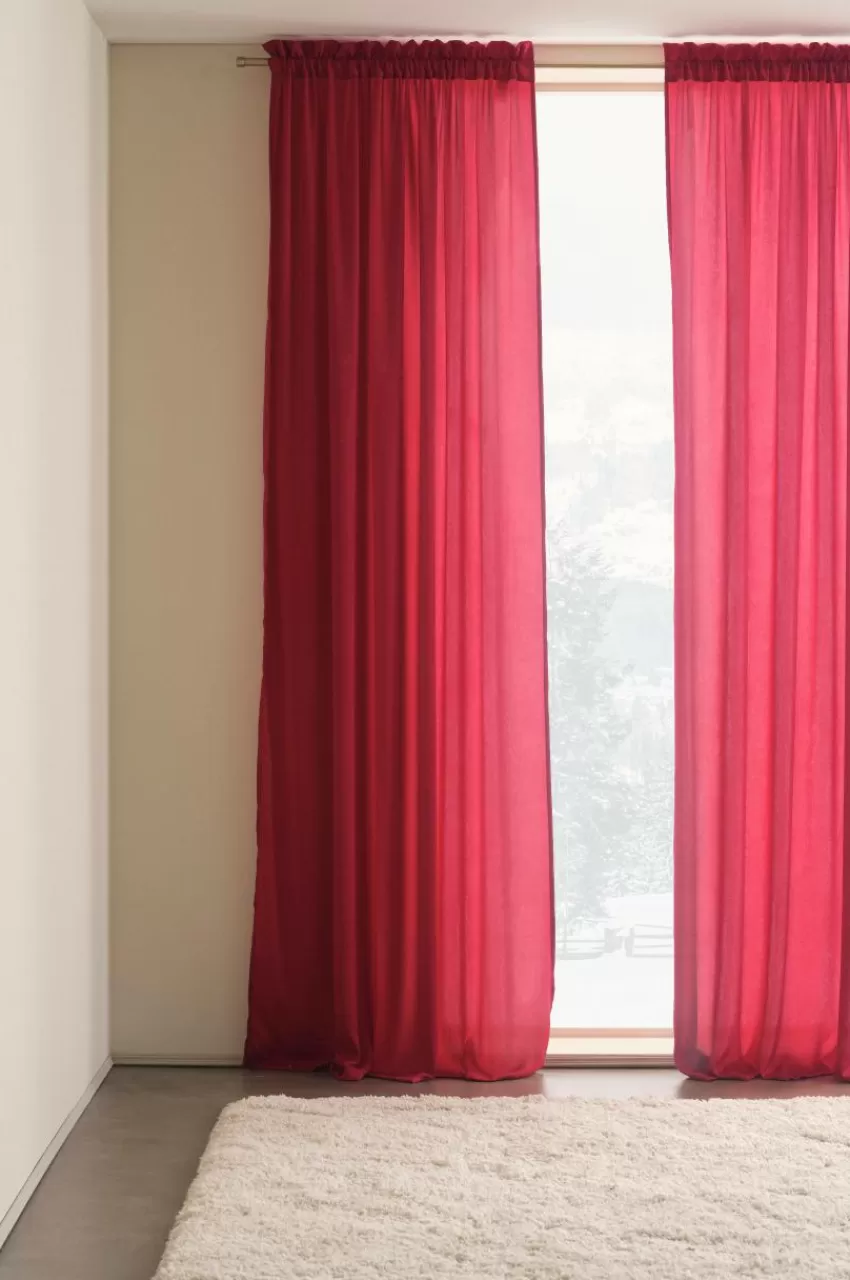 Julgardiner*Jotex GEMMA Kanallängd 2-pack Röd