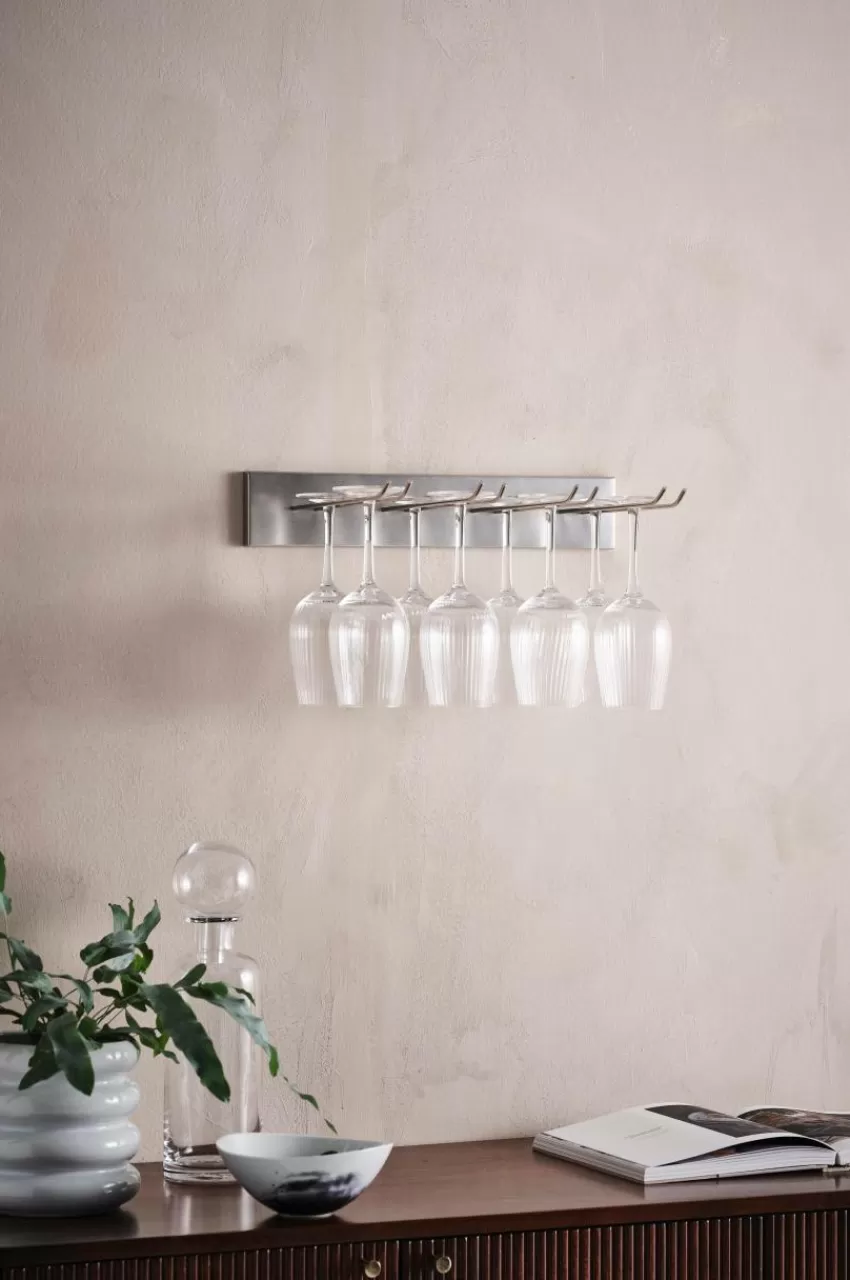 Kökstillbehör*Jotex GIANNI Vinglashållare - Bredd 44 Cm Silver