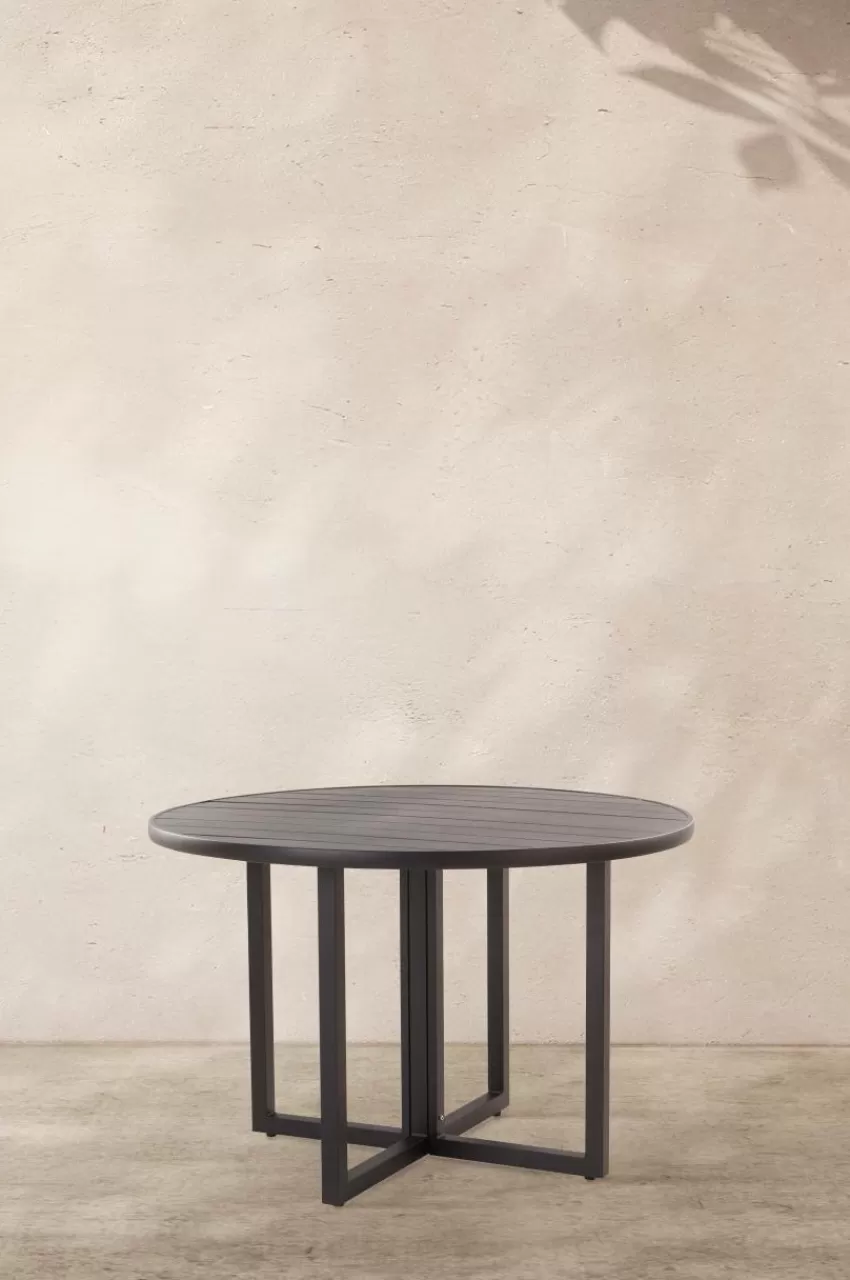 Utebord | Utemöbler*Jotex GIBRALTAR Matbord ø 120 Cm Svart