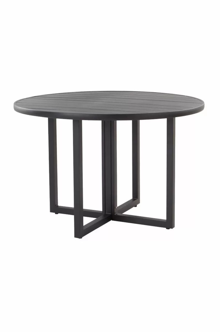 Utebord | Utemöbler*Jotex GIBRALTAR Matbord ø 120 Cm Svart