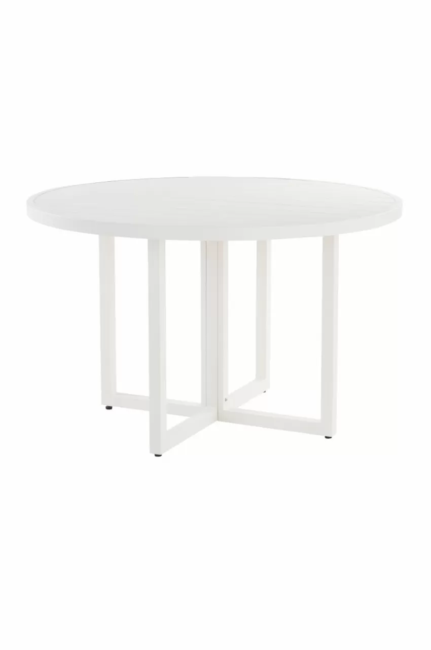 Utebord | Utemöbler*Jotex GIBRALTAR Matbord ø 120 Cm Vit