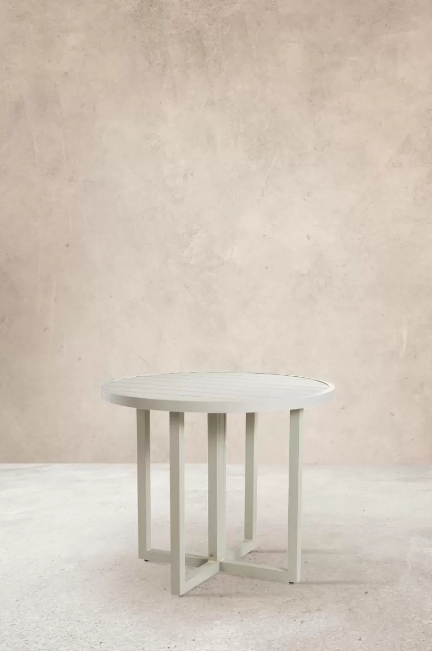 Utebord | Utemöbler*Jotex GIBRALTAR Matbord ø 90 Cm Ljus grågrön