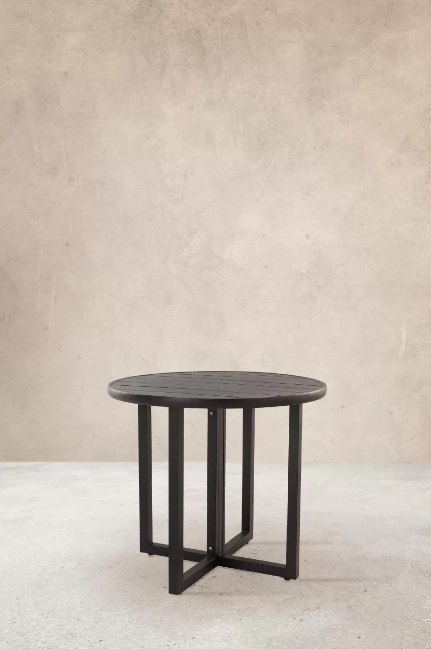 Utebord | Utemöbler*Jotex GIBRALTAR Matbord ø 90 Cm Svart