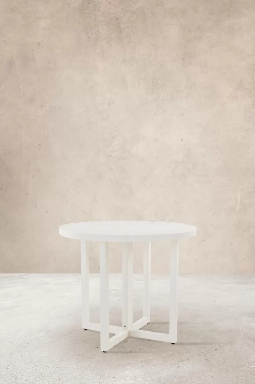 Utebord | Utemöbler*Jotex GIBRALTAR Matbord ø 90 Cm Vit