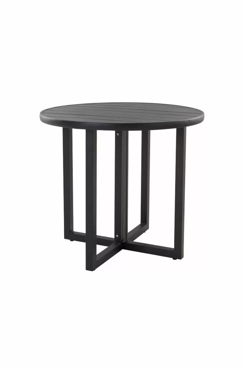 Utebord | Utemöbler*Jotex GIBRALTAR Matbord ø 90 Cm Svart