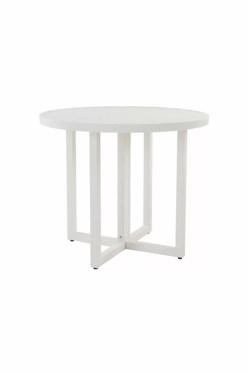 Utebord | Utemöbler*Jotex GIBRALTAR Matbord ø 90 Cm Vit