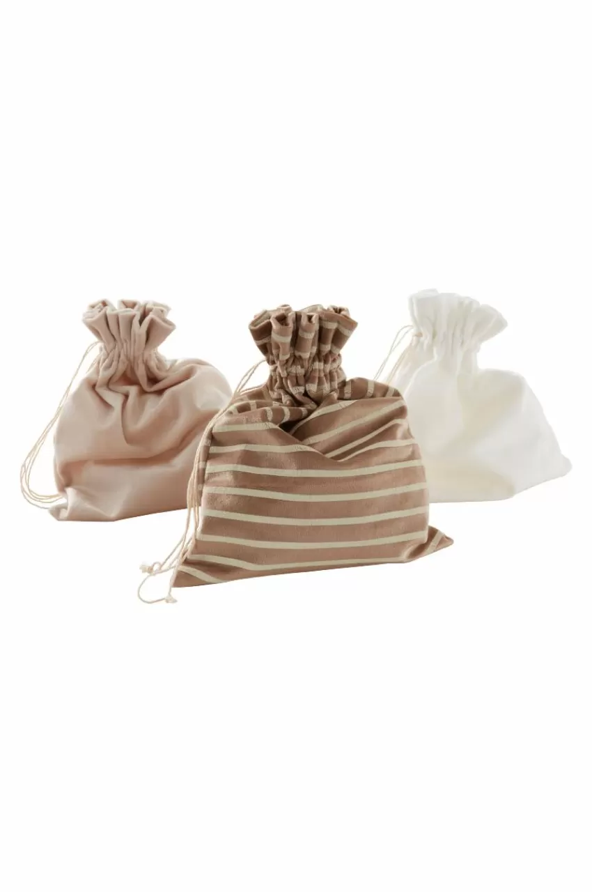 Prydnadssaker | Presentpapper & Snöre*Jotex GIFTIE STRIPE SET Presentpåse 3-pack Naturvit