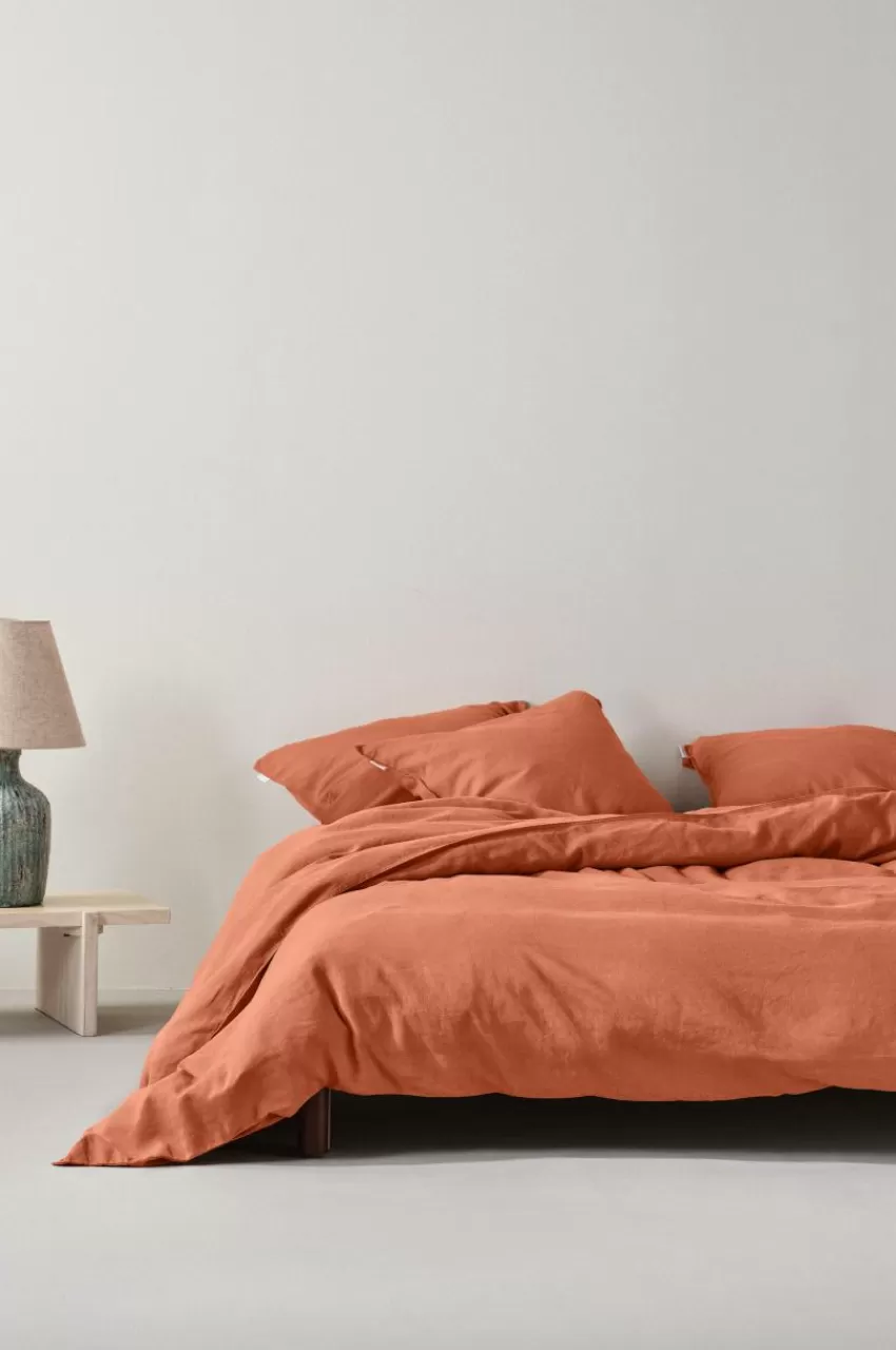 Påslakanset*Jotex HANNAH Påslakanset Dubbelsäng Bränd orange