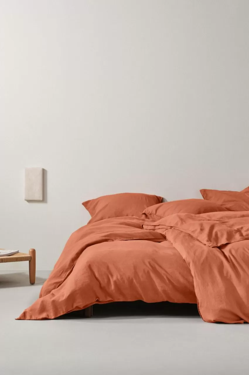 Påslakanset*Jotex HANNAH Påslakanset Enkelsäng Bränd orange