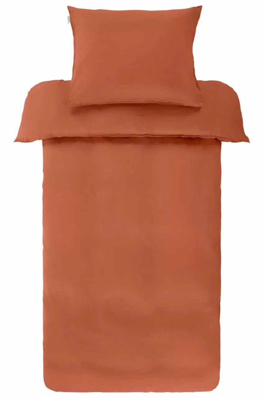 Påslakanset*Jotex HANNAH Påslakanset Enkelsäng Bränd orange