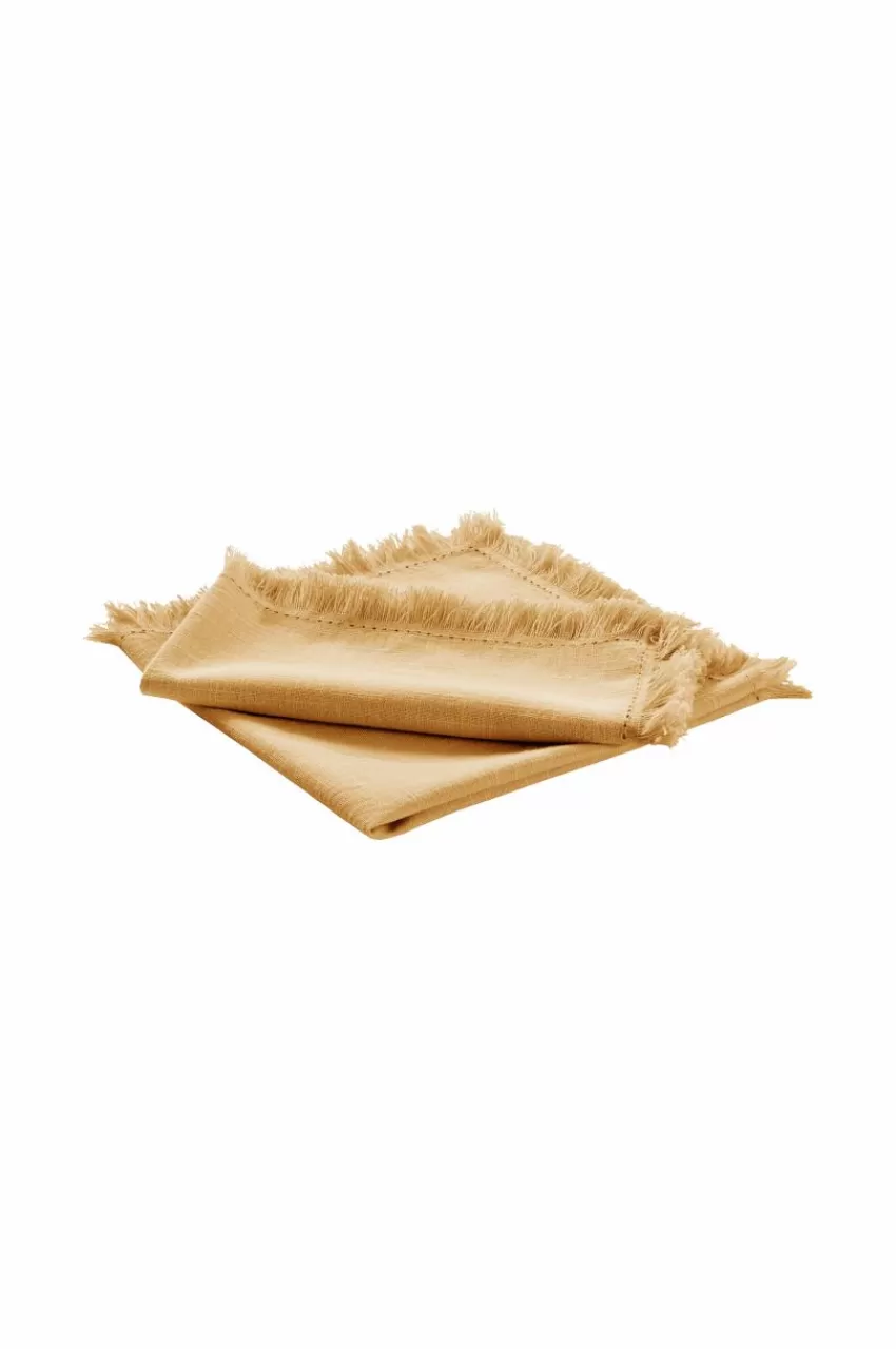 Servetter*Jotex HENLEY Servett 2-pack Gul