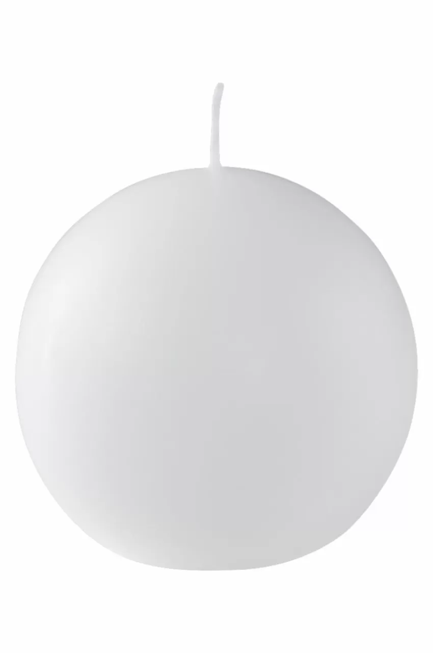 Ljus*Jotex HILTON MATT Kulljus ø 8 Cm Vit