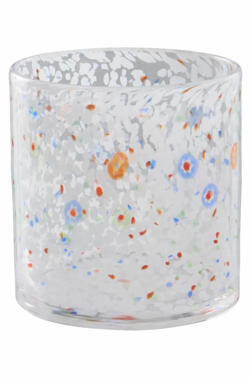 Ljuslyktor*Jotex HONEY Ljuslykta Höjd 16 Cm Vit/multi