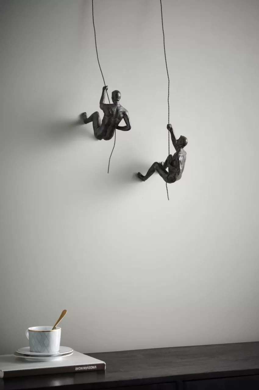 Väggdekoration | Prydnadssaker*Jotex HUMAN CLIMBERS Dekorationsfigur 2-pack Rostbrun