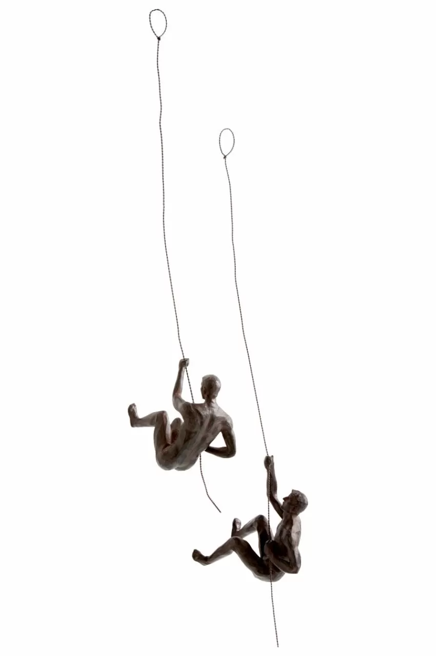 Väggdekoration | Prydnadssaker*Jotex HUMAN CLIMBERS Dekorationsfigur 2-pack Rostbrun