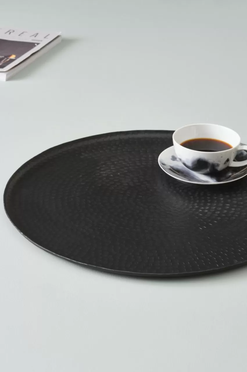 Brickor & Serveringsfat*Jotex INALI Bricka ø 50 Cm Svart