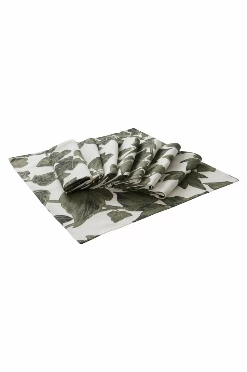 Servetter | Juldukning*Jotex IVY Servett 8-pack Vit/grön