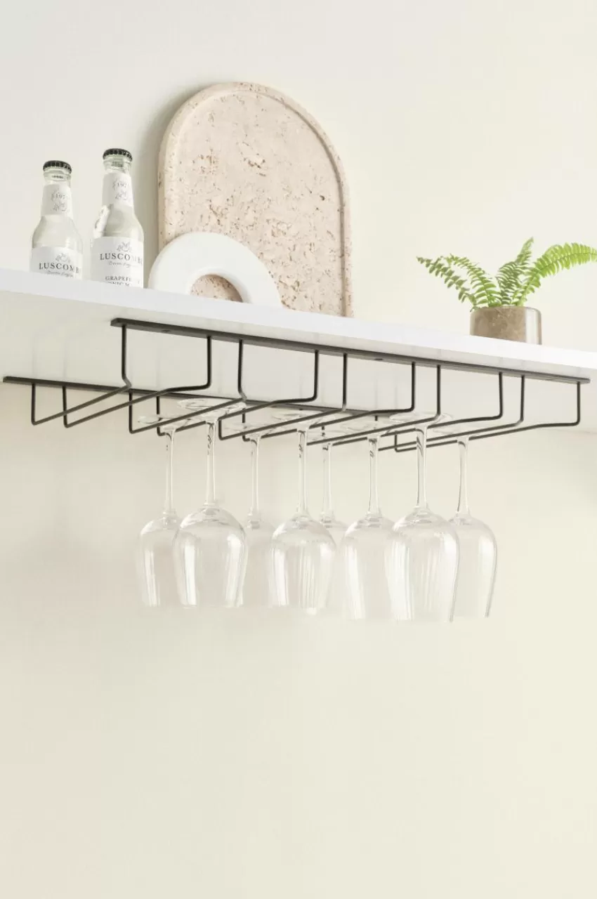 Kökstillbehör*Jotex JAICKE Vinglashållare - Bredd 50 Cm Svart