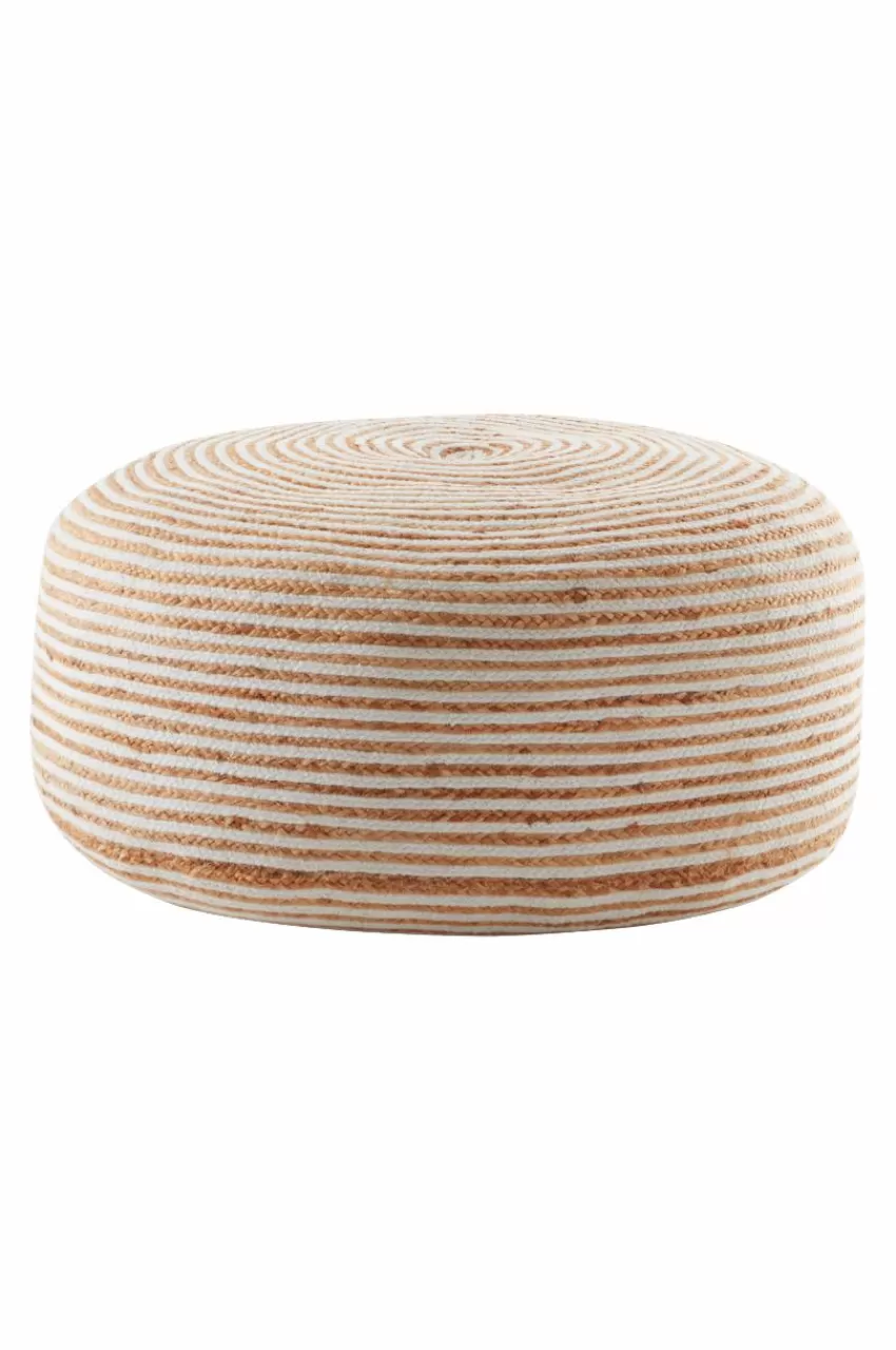 Sittpuffar*Jotex JAKARTA Sittpuff ø 90 Cm Natur/vit