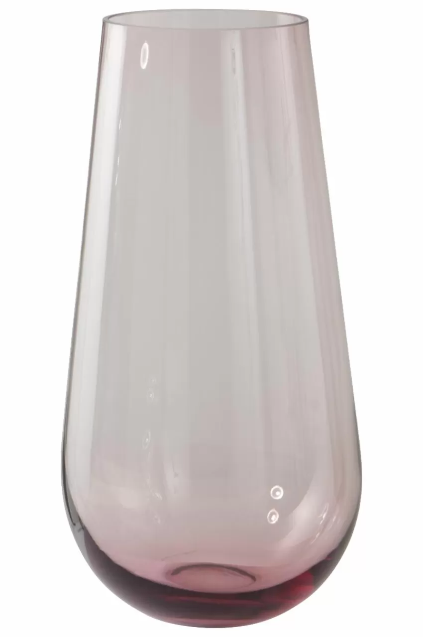 Vaser*Jotex JAQUELINE Glasvas - Höjd 36 Cm Ljuslila