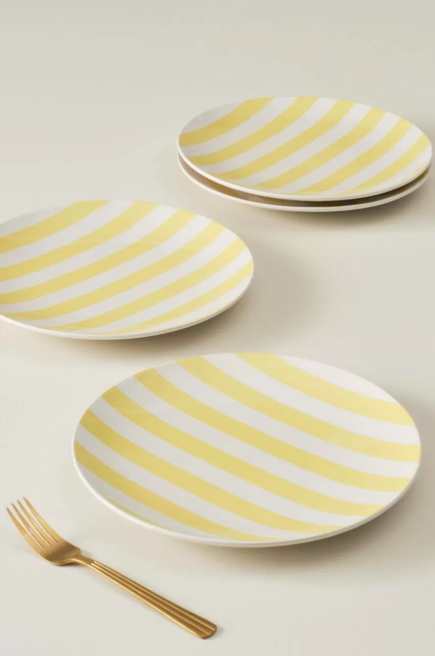Tallrikar*Jotex JODI Tallrik 4-pack ø 28,5 Cm Gul/vit
