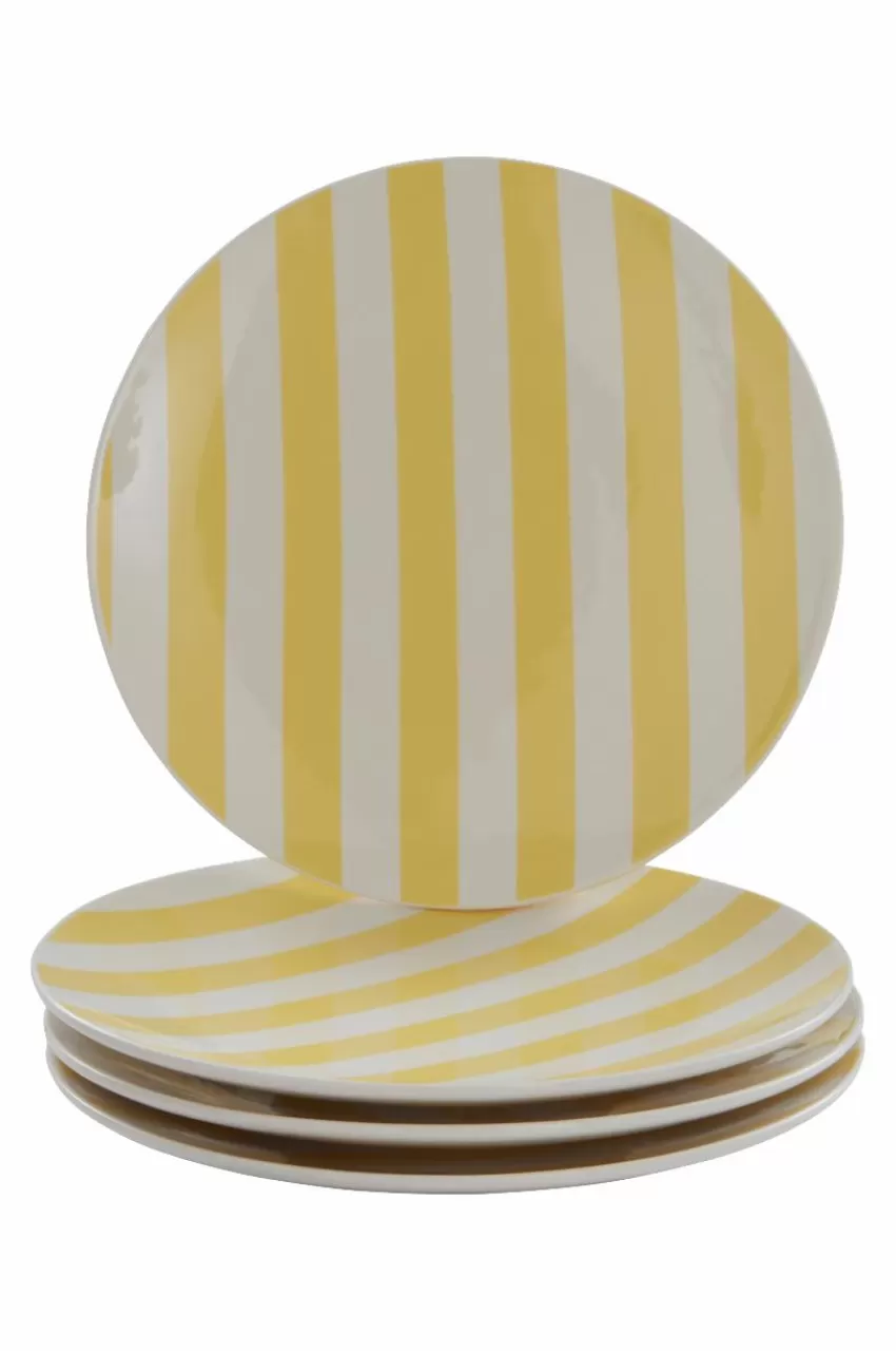 Tallrikar*Jotex JODI Tallrik 4-pack ø 28,5 Cm Gul/vit