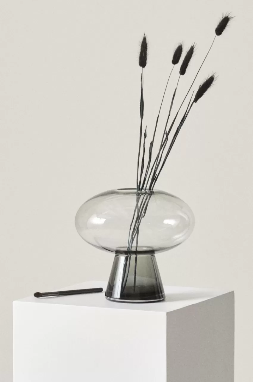 Vaser*Jotex JOLINE Glasvas - Höjd 20 Cm Rökgrå