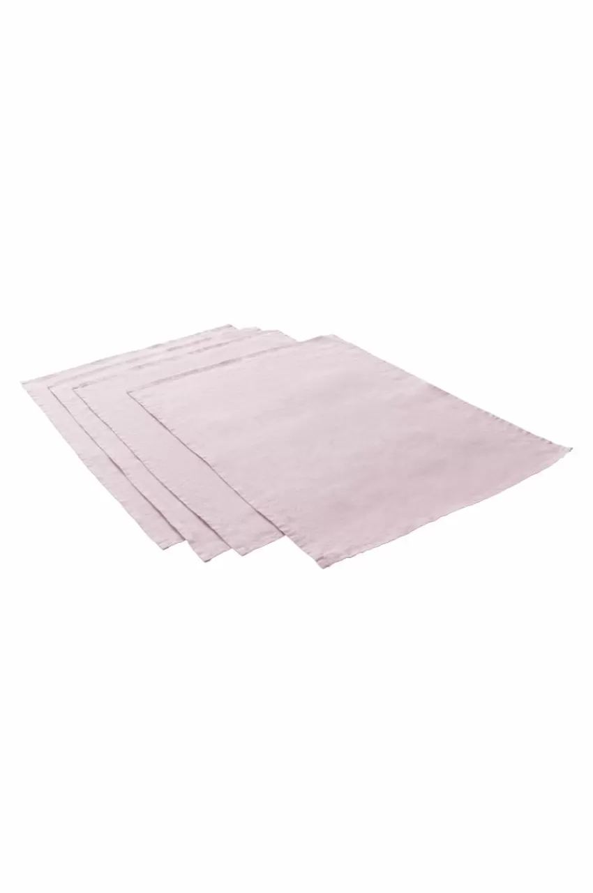 Bordstabletter*Jotex JONIE Bordstablett I Linne 4-pack Rosa