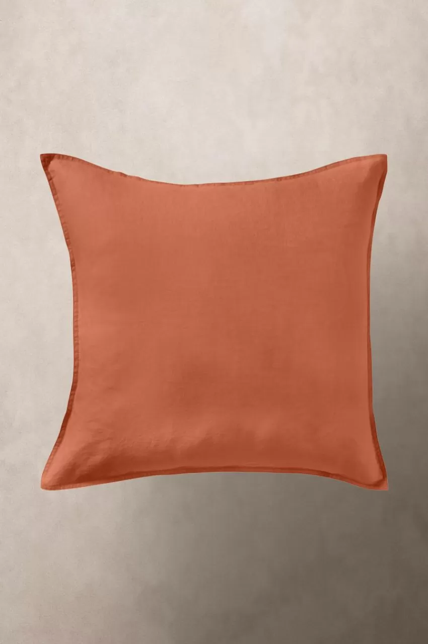 Prydnadskuddar & Fodral*Jotex JONIE Kuddfodral I Linne 50x50 Cm Bränd orange